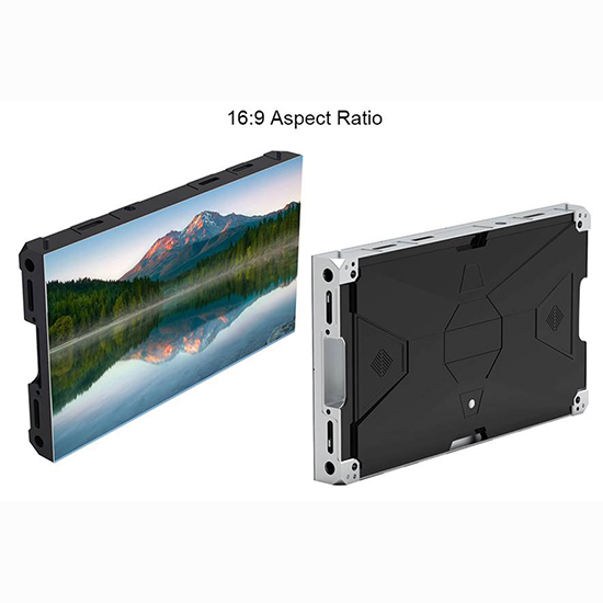 LSA Series Nyob Sab Hauv Tsev HD 4K thiab 2k LED TV Nrog 16: 9 Txheeb Piv Tus saib sab tom ntej Vaj Huam Sib Luag Me Me Pitch LED Yees Duab Phab Ntsa Duab