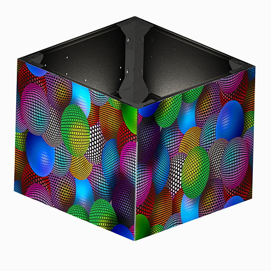Hauv Pem Hauv Ntej Kev Pab 90 Degree LED Vaj Huam Sib Luag Rau Squre Kem LED Zaub